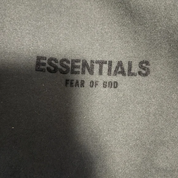 Essentials Black Hoodie Sweatshirt - Picture 6 of 7